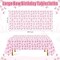 3 Pcs Pink Bow Tablecloth Coquette Birthday Party Princess Theme Decorations Disposable Plastic Table Cover Rectangle Large Ribbon for Girls Wedding Baby Shower Tea Party Bridal, 54 x 108 Inch